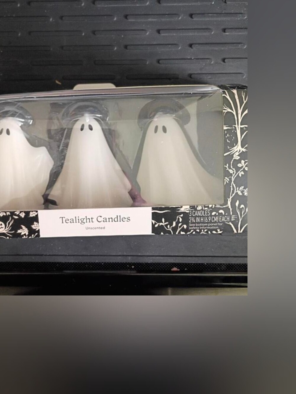 Threshold White Ghost Tealight Candle Trio